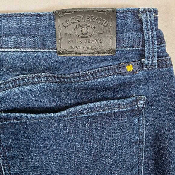 Lucky Brand Jeans Womens 14/32 Blue Denim Ava Legging Mid-Rise Stretch - Picture 5 of 13